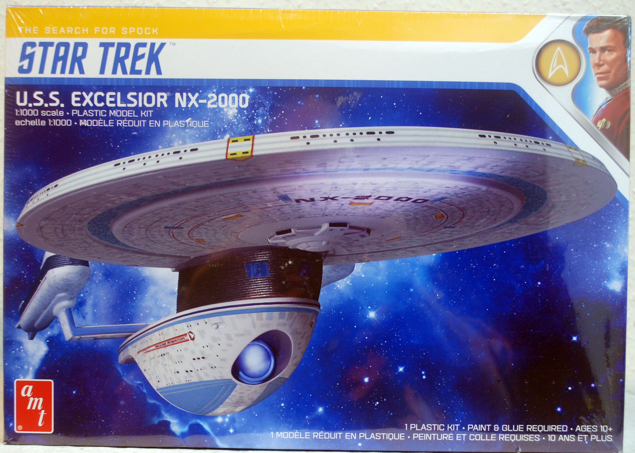 AMT 1257 Star Trek USS Excelsior NX - 2000 1:1000 Neu 2021