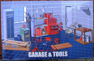 Garage & Tools Garage komplett mit Werkstatteinrichtung 1:24