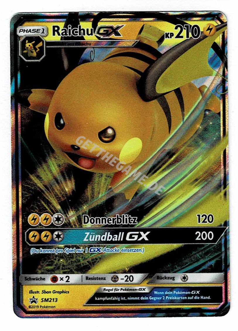 Raichu Gx Sm213 Promo