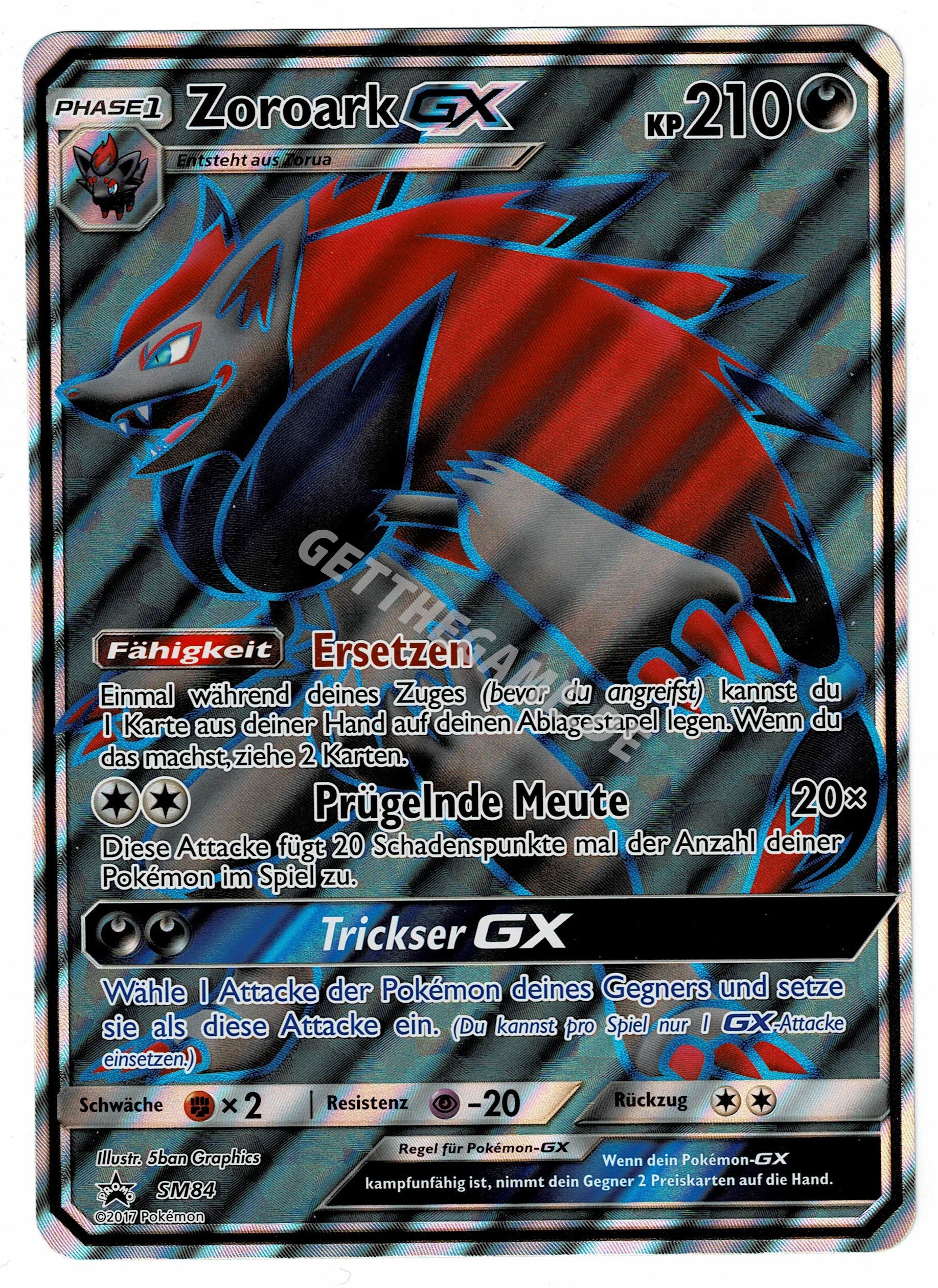 Zoroark GX SM84 Promo XXL Pokemon | eBay