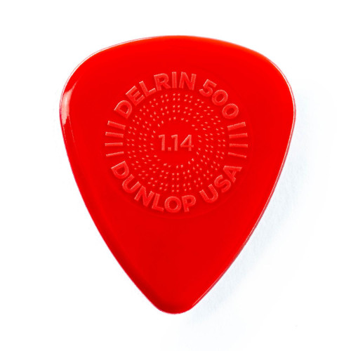 Dunlop Prime Grip Delrin 500 Plektren - 1,14 mm - rot (1, 3, 6, 12, 72 Stück) - Bild 2 von 2