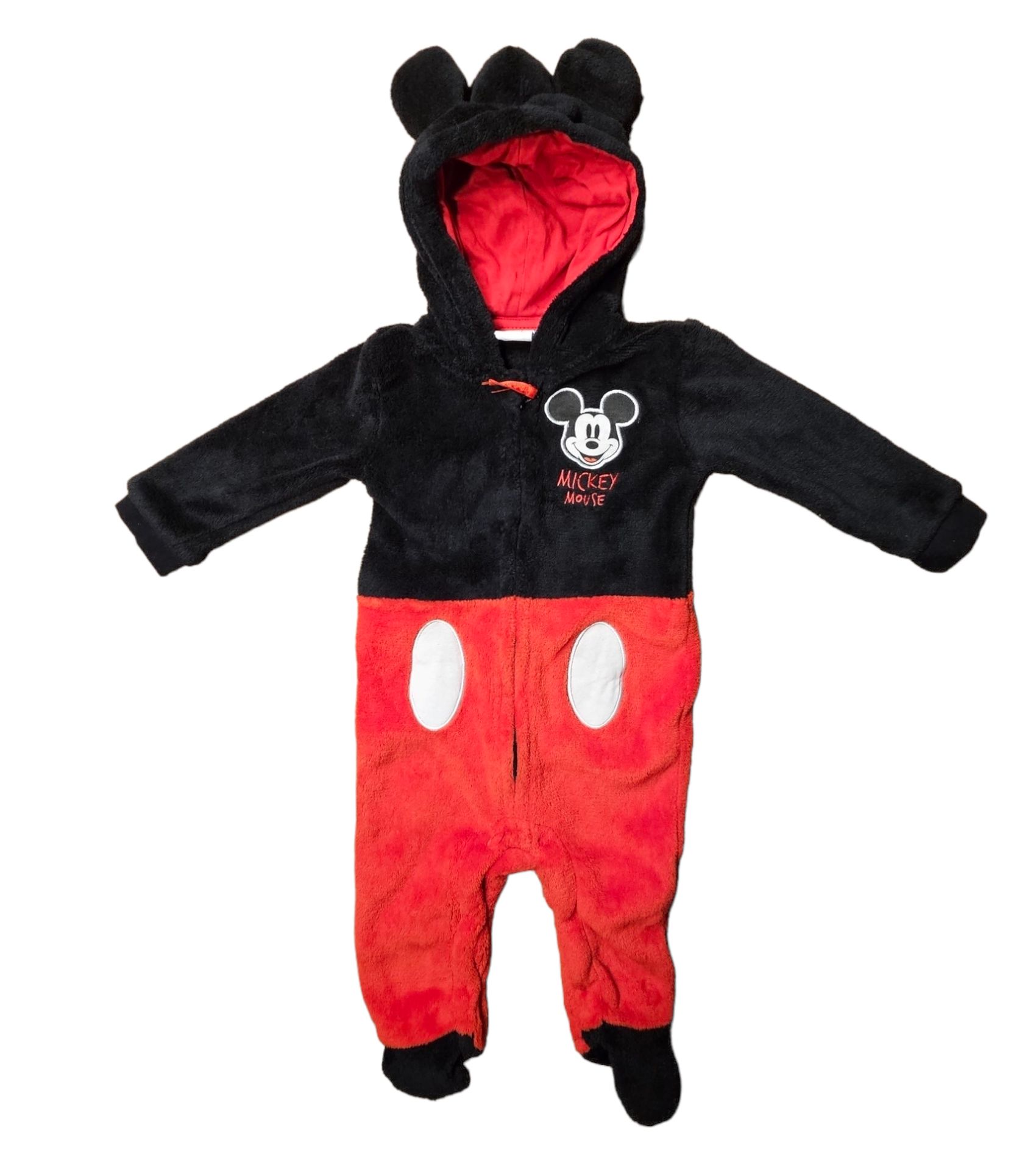 Mickey Mouse Baby Cuddle Hood Overalls From Disney Size 74 80 eBay