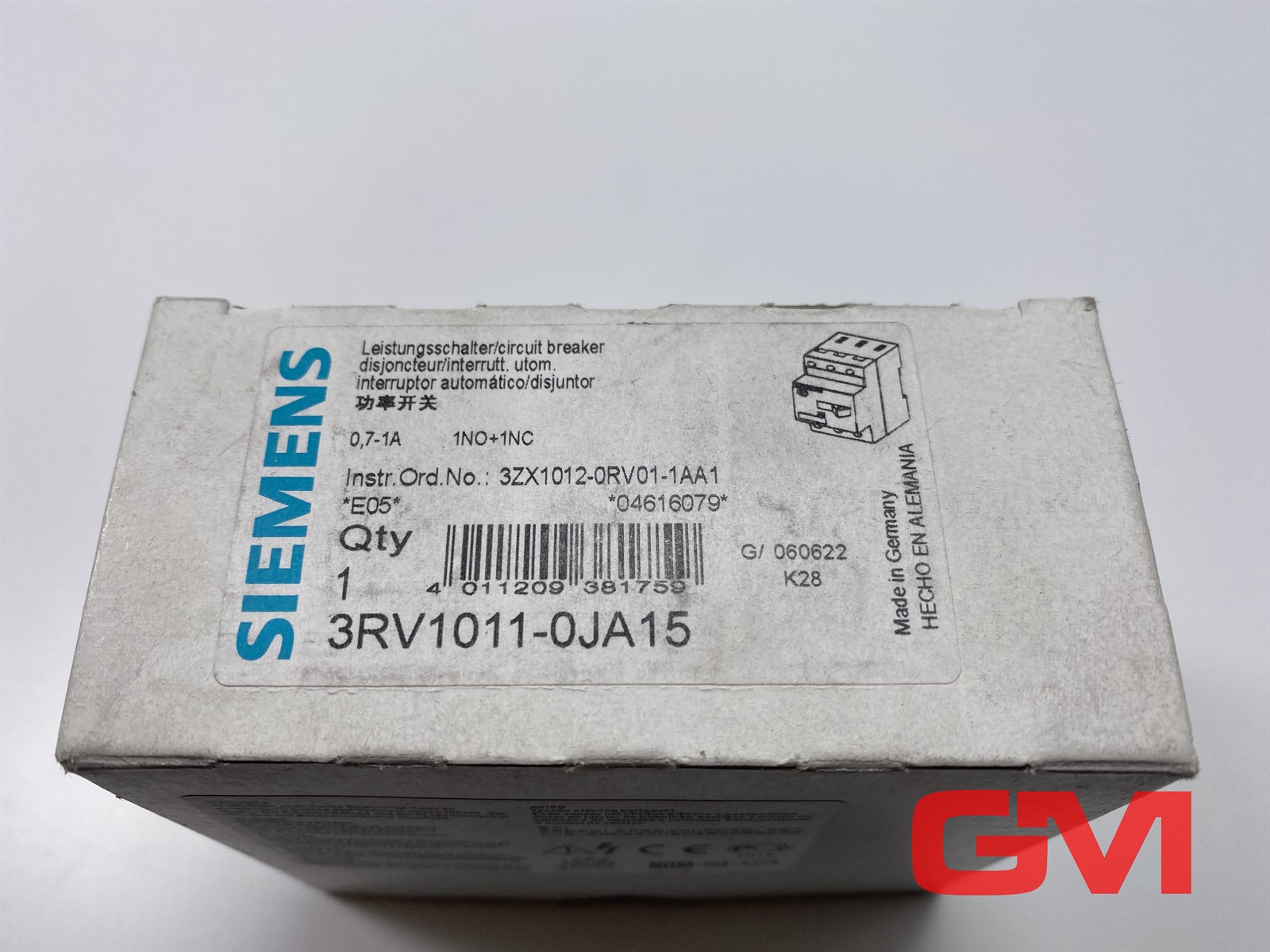 3RV1011-0JA15 Siemens, Control & HMI