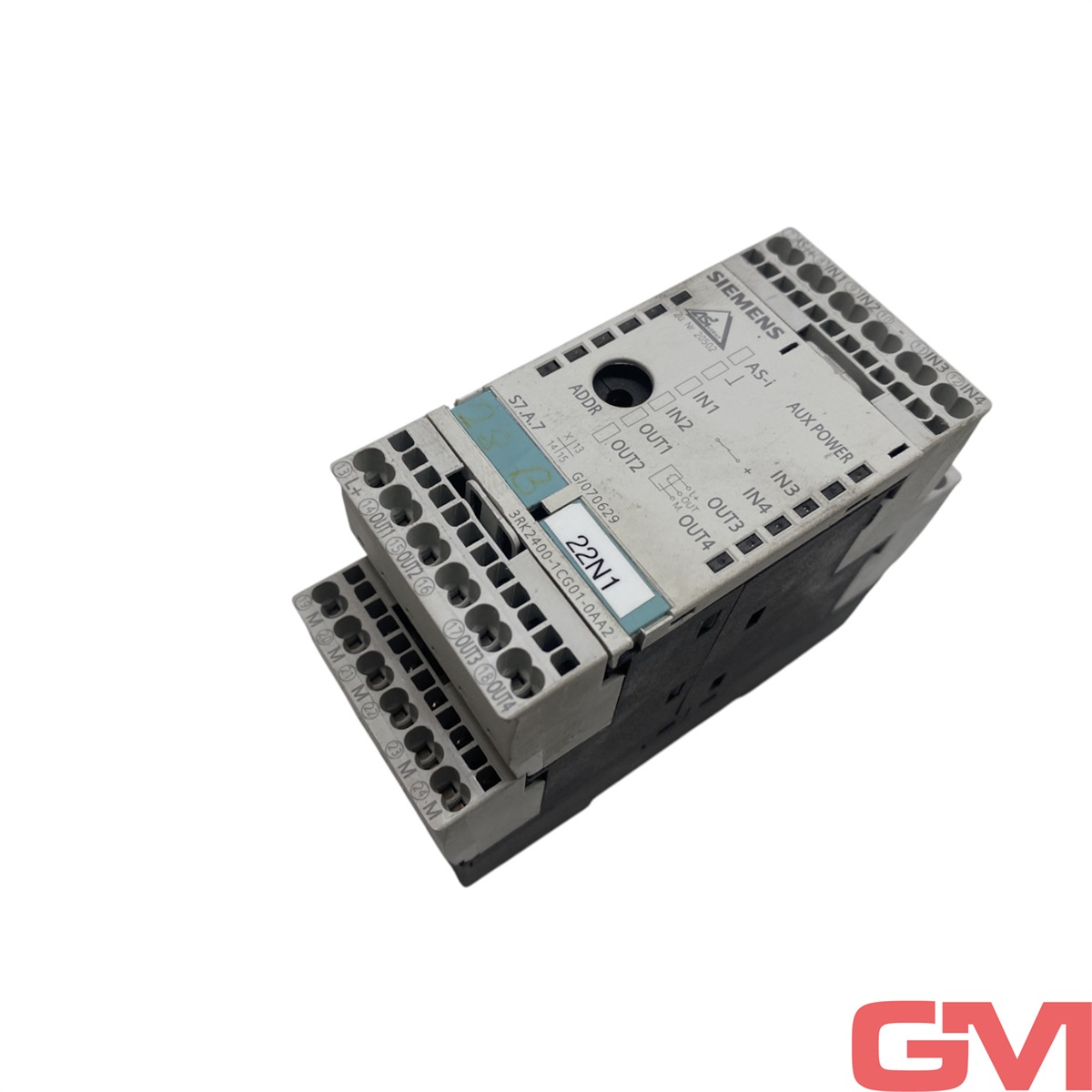 Siemens 3RK2400-1CG01-0AA2 SlimLine Module S45, IP20, A/B-SLAVE (SPEC 3.0) Digital, 4DI/4DO — PLCs