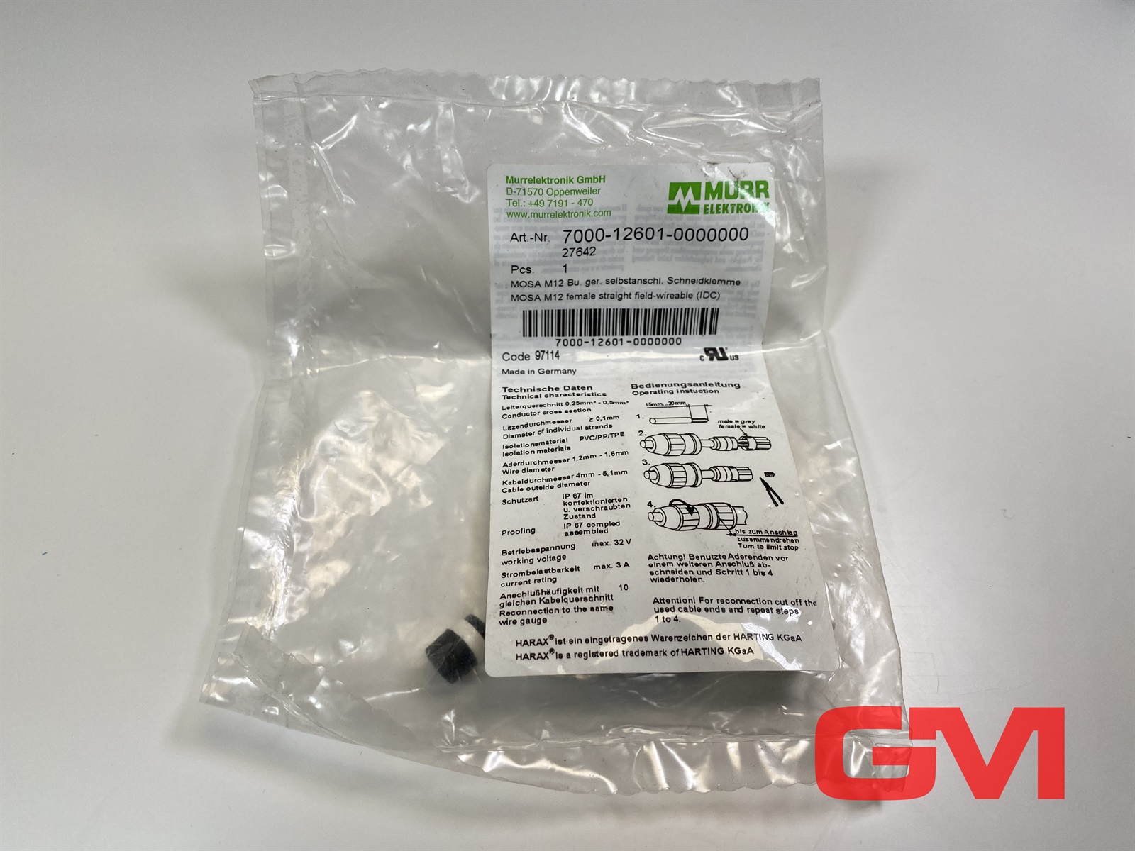 7000-12601-0000000 Murrelektronik, Connectors & Plugs