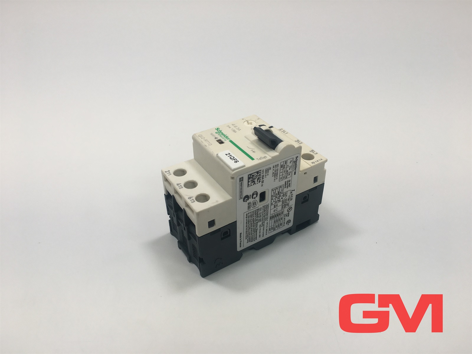 Schneider Electric GV2RT10 TeSys GV2 Manual Starter and Protector, thermal magnetic circuit protector, toggle switch, 4…6.3 A, screw clamp terminals — Interruttori automatici e fusibili
