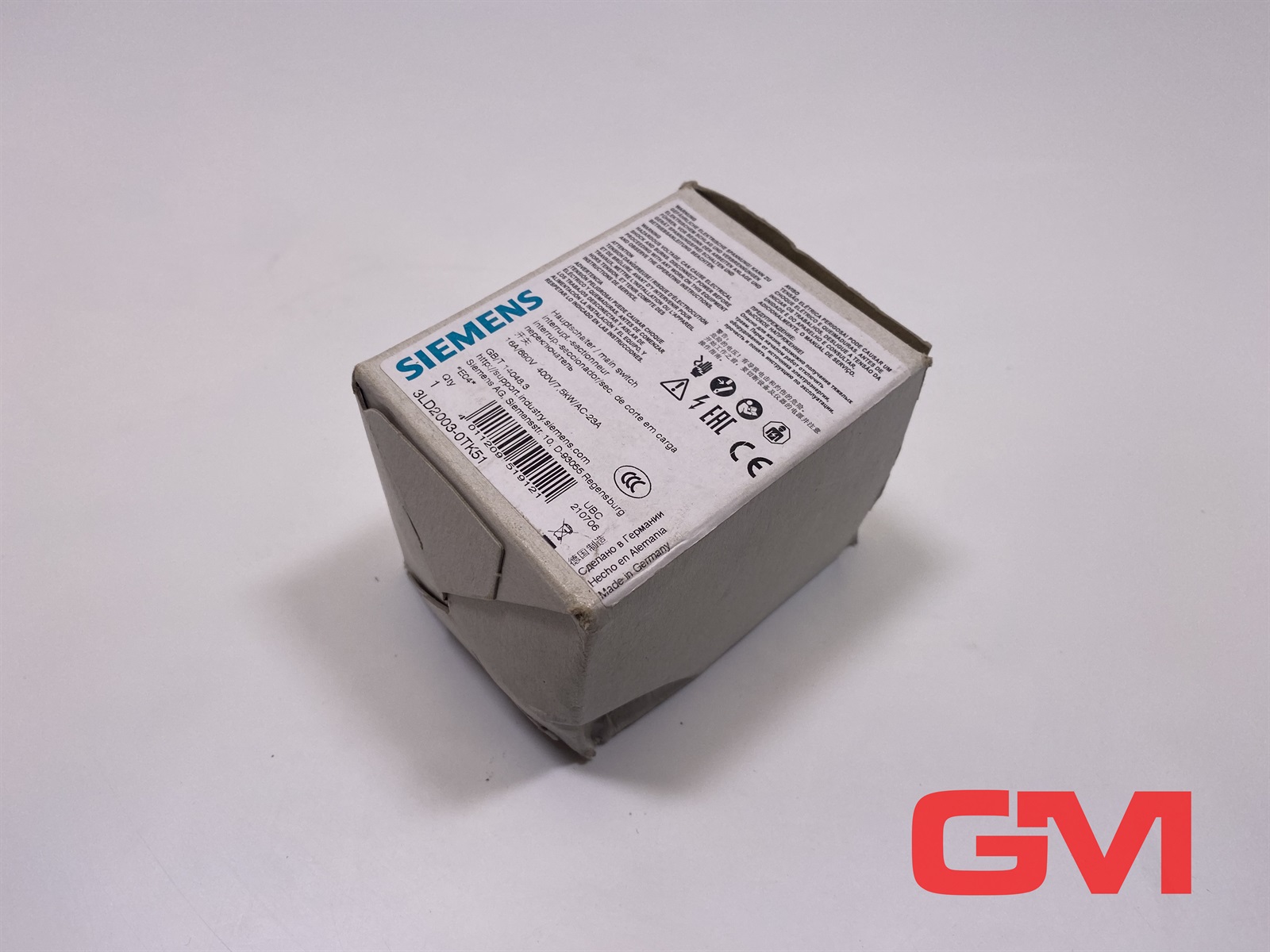 Siemens 3LD2003-0TK51 DISC SW 16A ROT HDL 4HOLE BLK 3P — Łączniki i aparatura modułowa