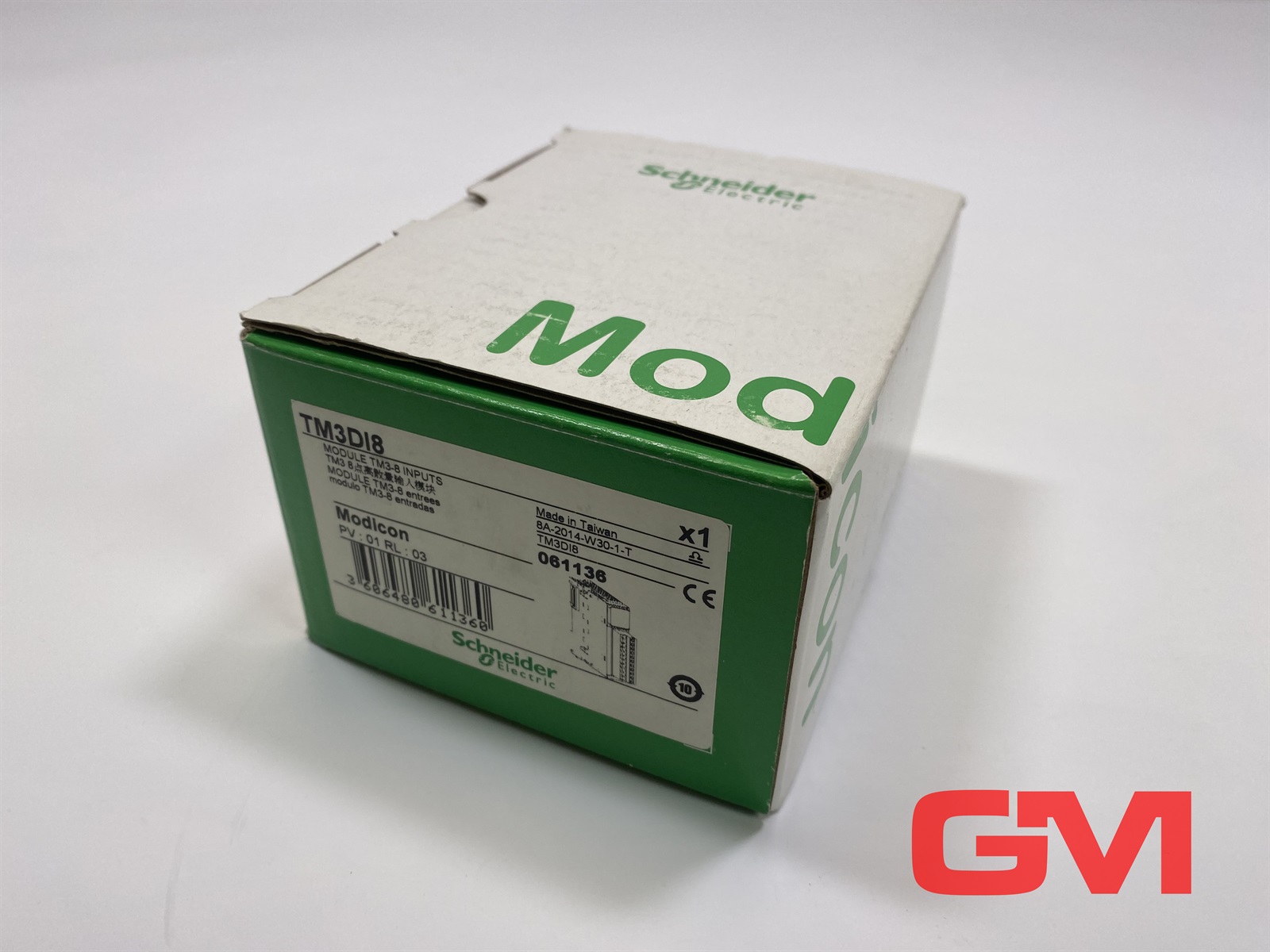 Schneider Electric TM3DI8 discrete input module, Modicon TM3, 8 inputs, screw, 24V DC — Moduły rozszerzeń PLC