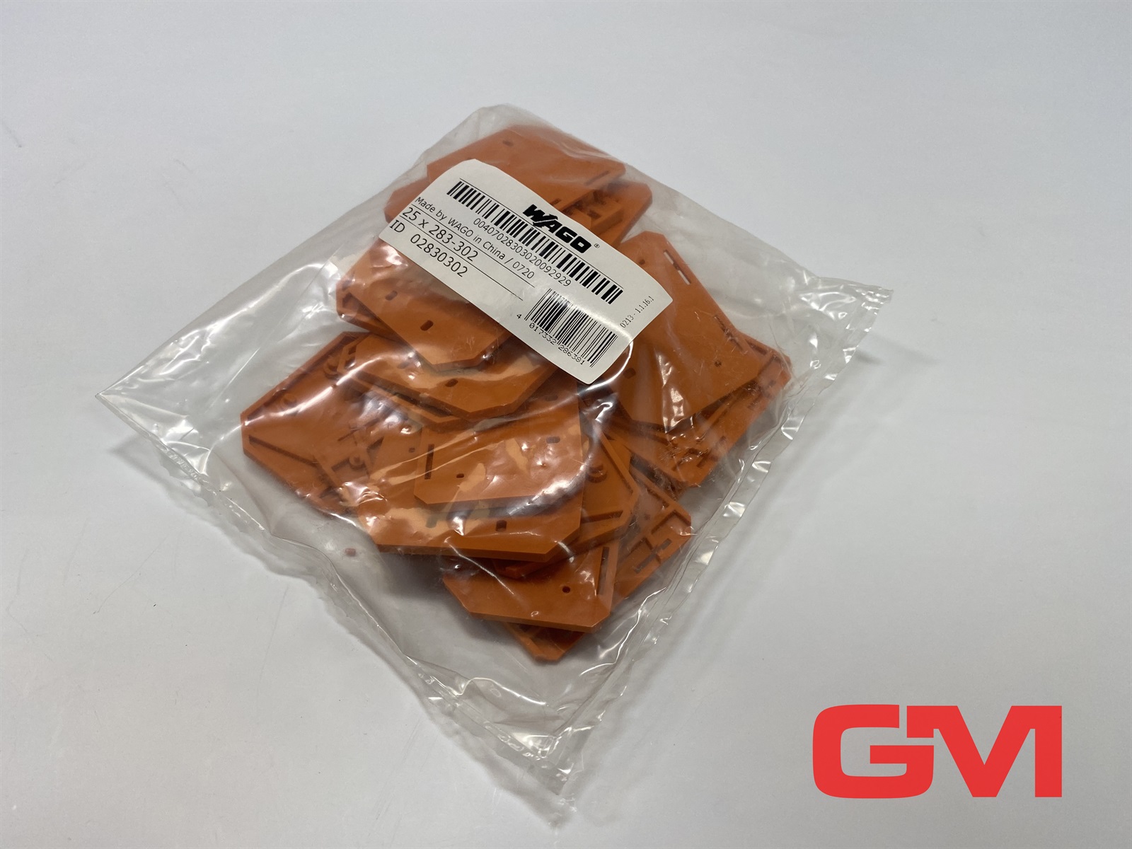 Wago 283-302 End and intermediate plate; 4 mm thick; orange — Terminal Blocks