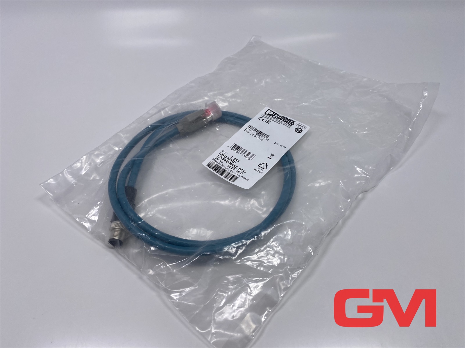 Phoenix Contact 1407360 NBC-M12MSD/ 1,0-93E/R4AC - Network cable — Proximity & Inductive Sensors