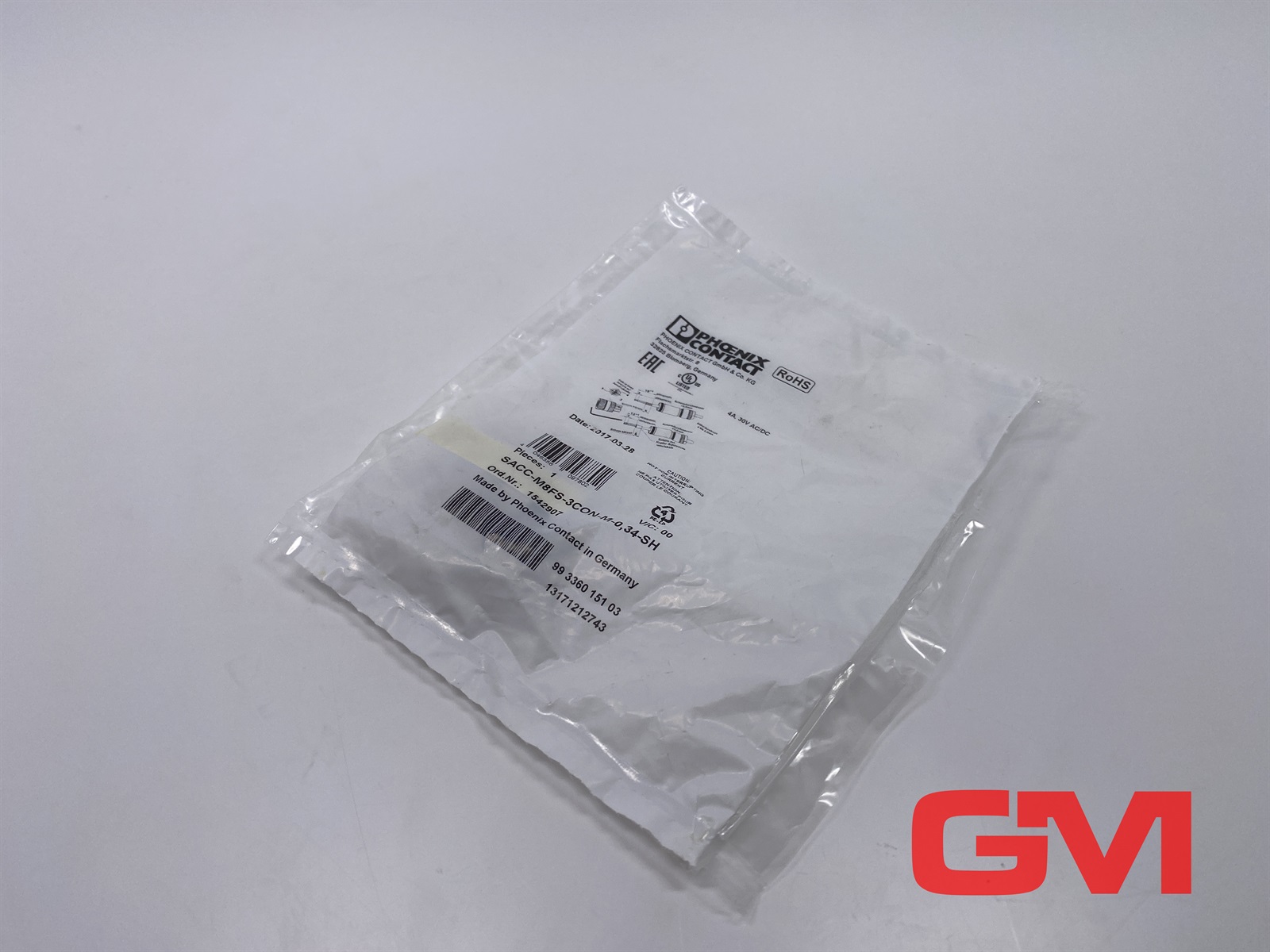 Phoenix Contact 1542907 SACC-M 8FS-3CON-M-0,34-SH - Connector — Connectors & Plugs