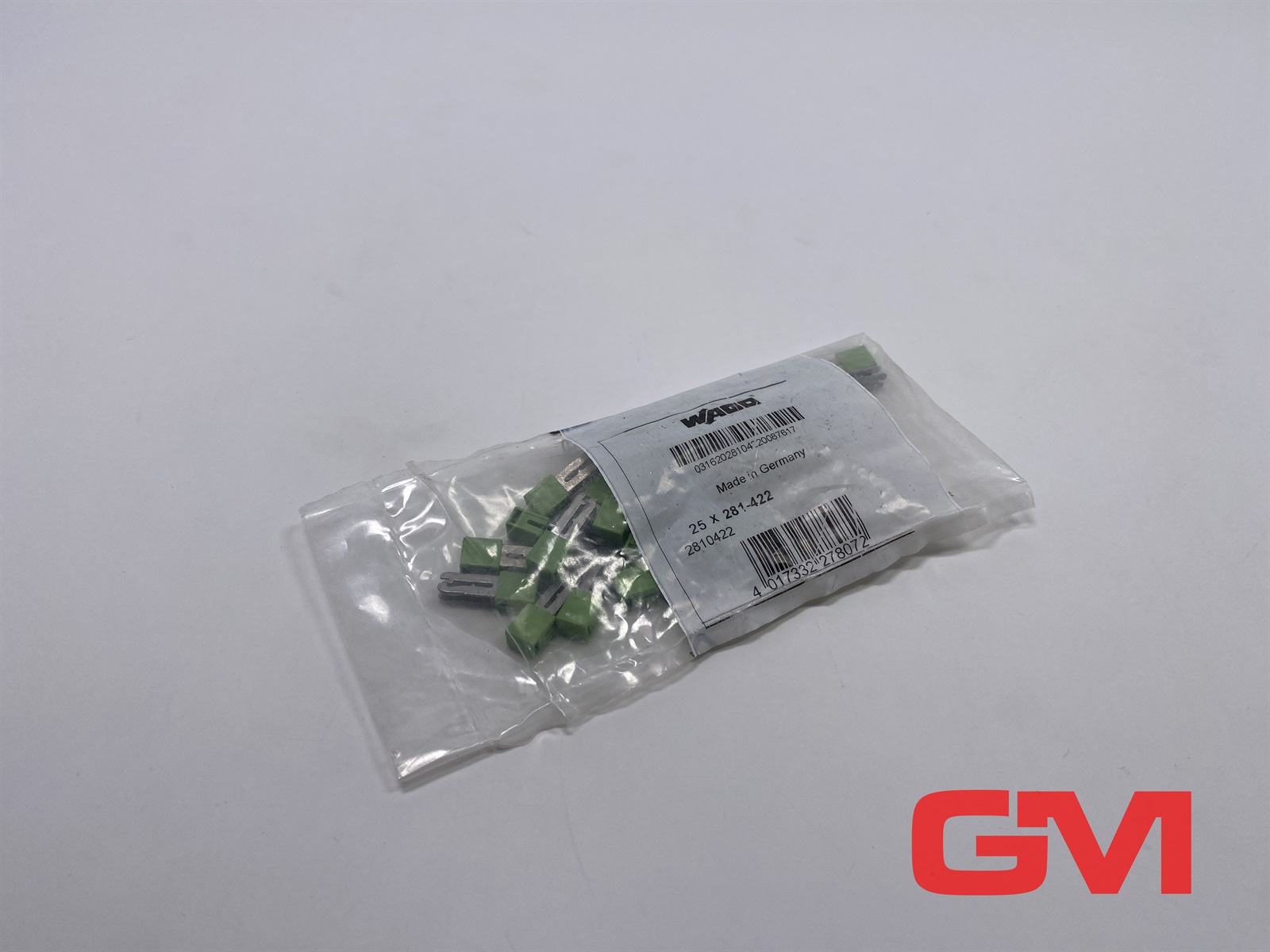 Wago 281-422 Jumper; insulated; yellow-green — Terminal Blocks
