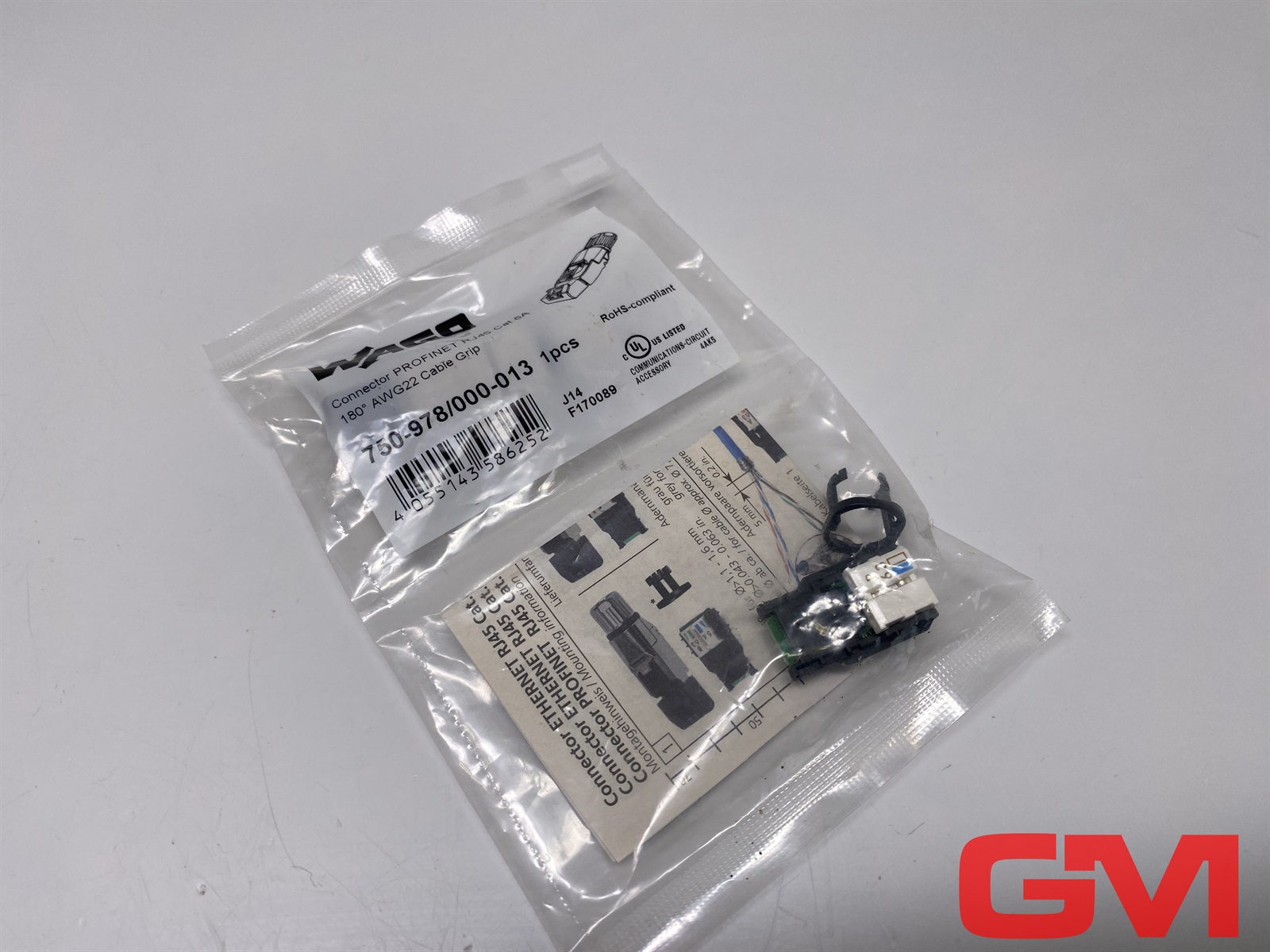 Wago 750-978/000-013 Connector PROFINET; RJ-45; Cat. 6A; straight; AWG 22; Strain relief — Kable i przewody przemysłowe
