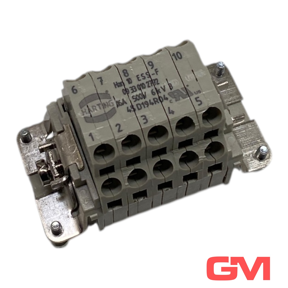 Harting 09330102772 Polycarbonate Female Inserts, Cage-clamp Termination, Rated for 16A — Connectors & Plugs