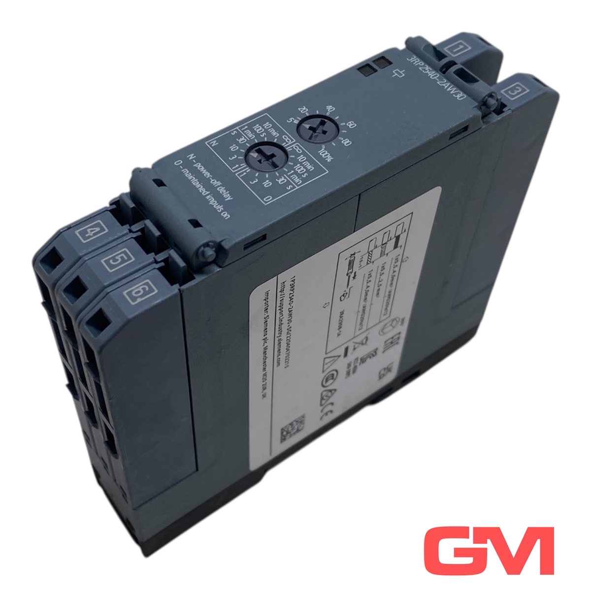 Siemens 3RP2540-2AW30 Electronic Timing Relay, Off-Delay, Without Control Signal, 1 Changeover Contact — Contactors & Relays