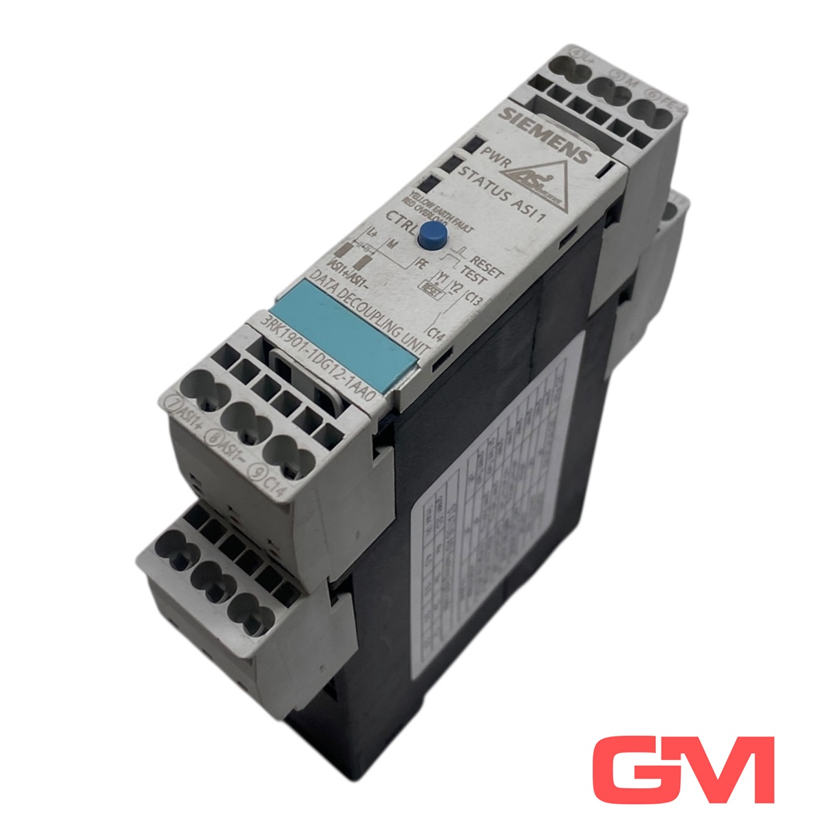 Siemens 3RK1901-1DG12-1AA0 AS-I DATA DECOUPL 1 X 4A S22.5 SPRING — PLC Systems & Hardware