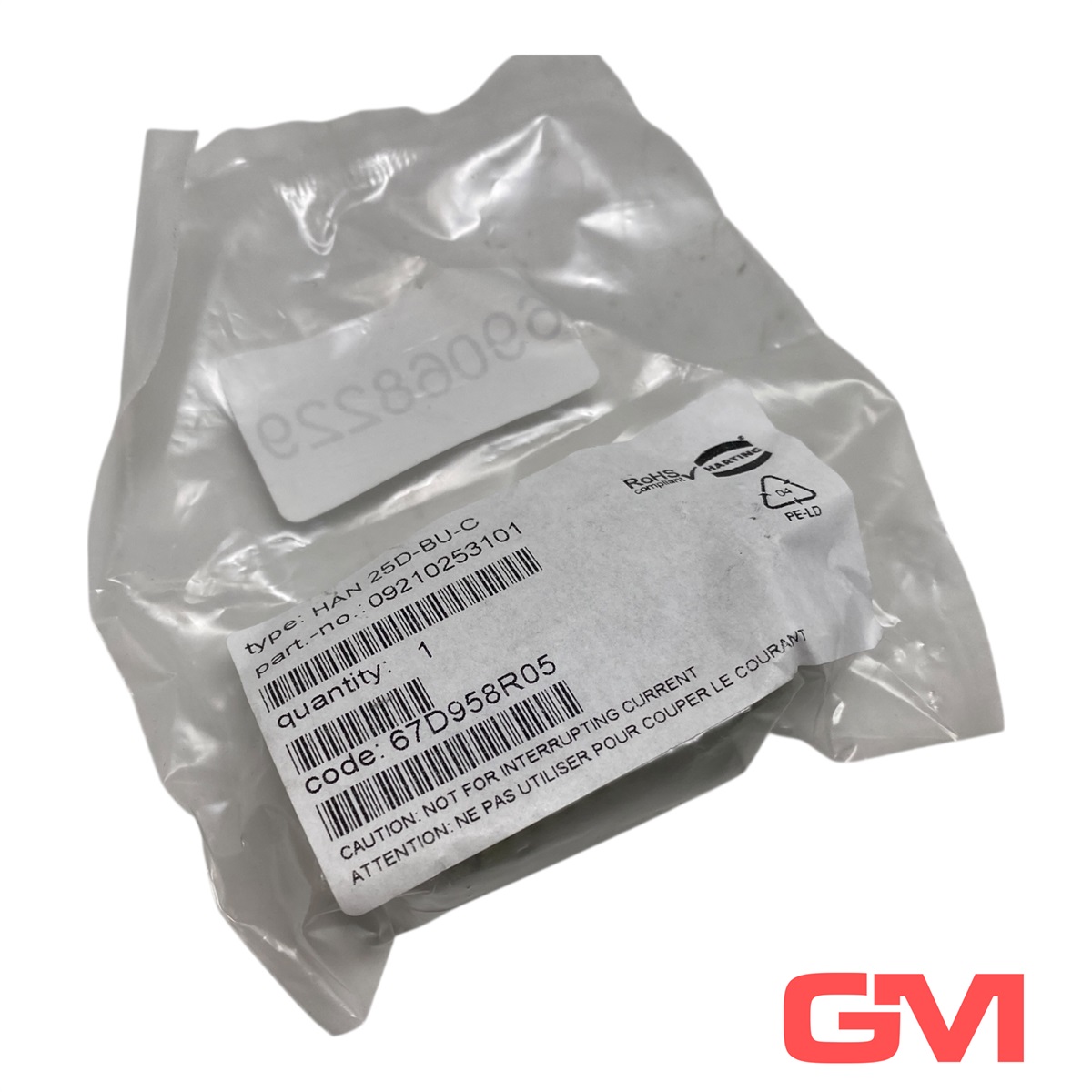 Harting 09210253101 Inserts, Crimp termination, Female, Size 16 A, Polycarbonate (PC), RAL 7032 — Connettori e spine