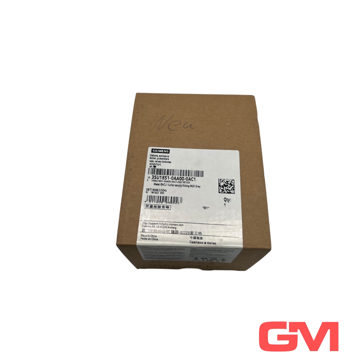 Siemens 3SU1851-0AA00-0AC1 22mm Round Enclosure with Metal Construction, Grey Top, Protective Collar — Allgemeines Zubehör