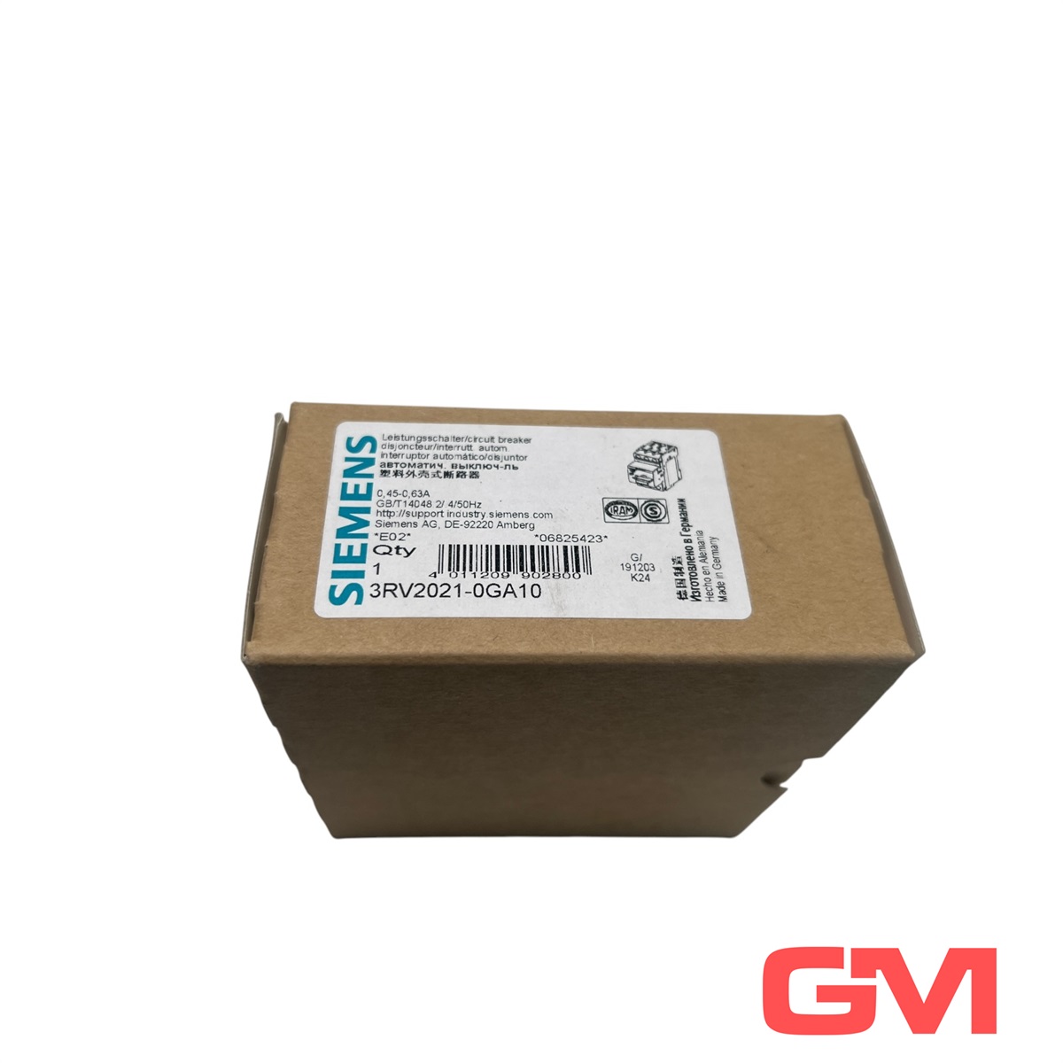 3RV2021-0GA10 Siemens, Interruptores automáticos y fusibles