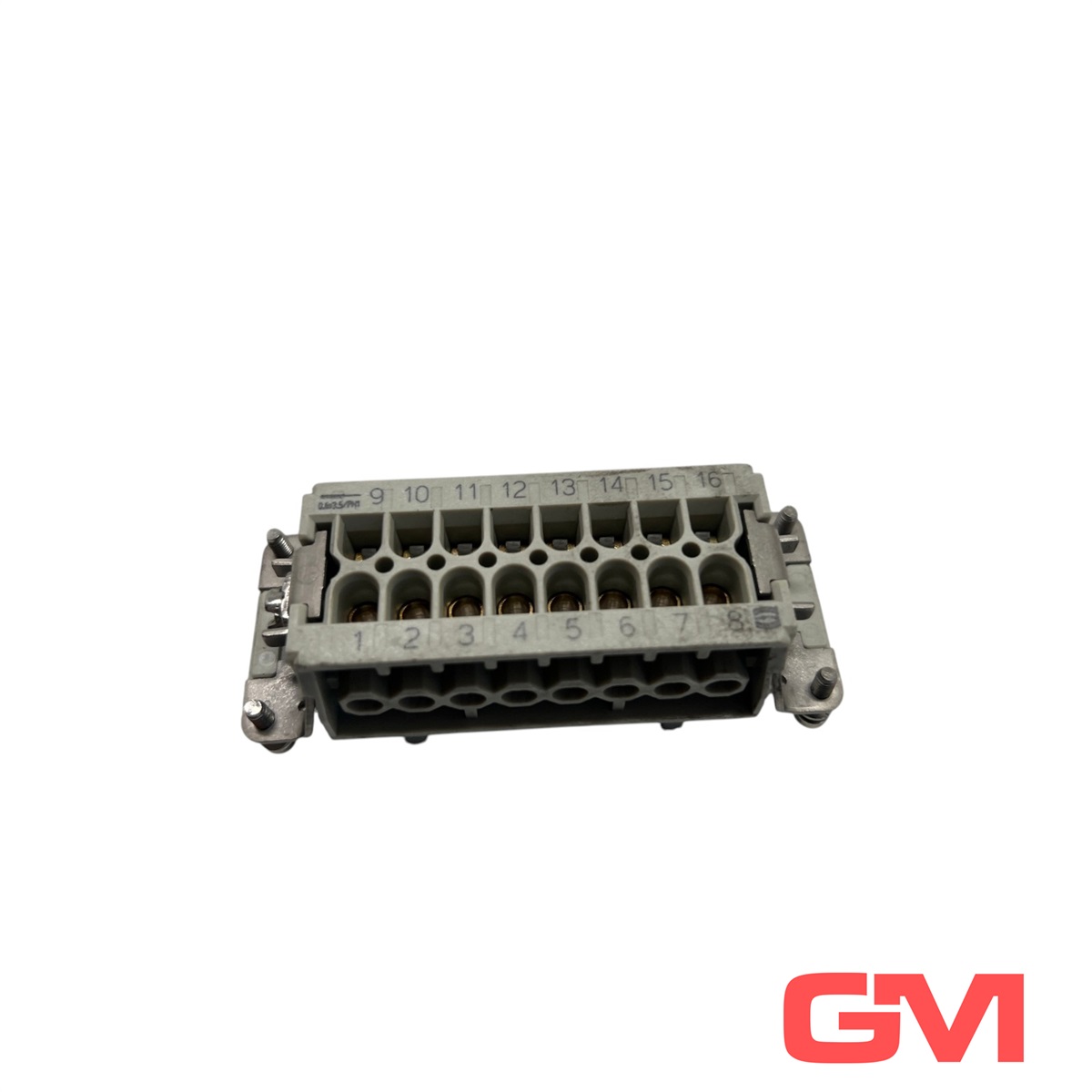 Harting 09330162711 Polycarbonate Female Screw Termination Inserts, Rated Current: 16 A, Size: 32 B, Contacts: 32 — Conectores y enchufes