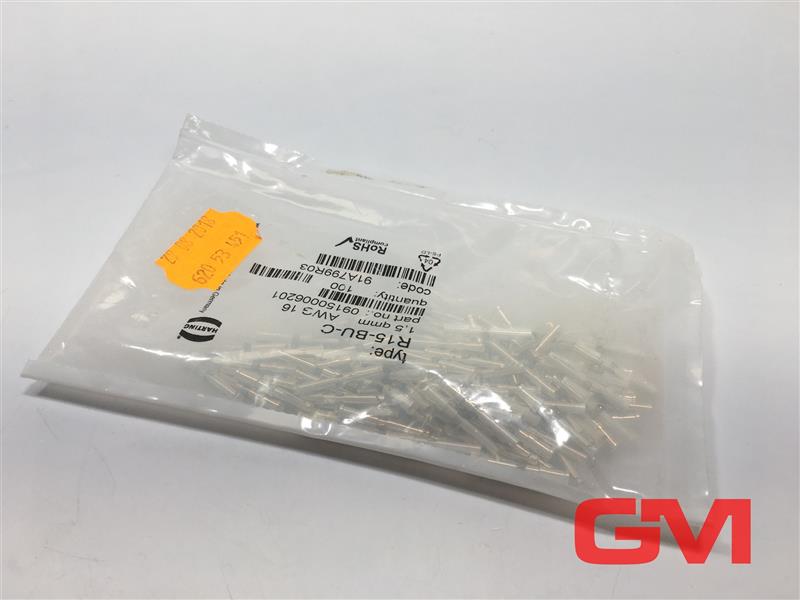Ve 100x Harting Crimp Contact R15-BU-C Crimp Contact Socket