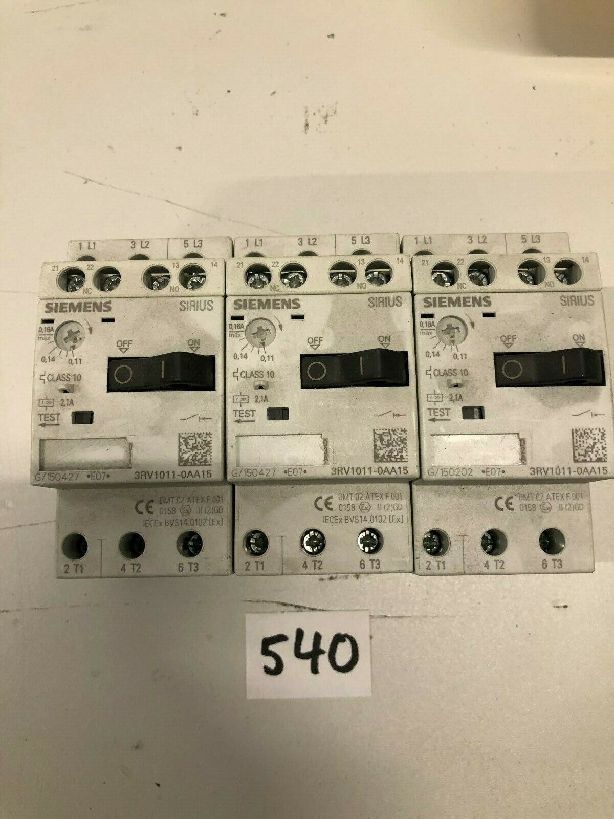 3RV1011-0AA15 Siemens, Circuit Breakers & Fuses