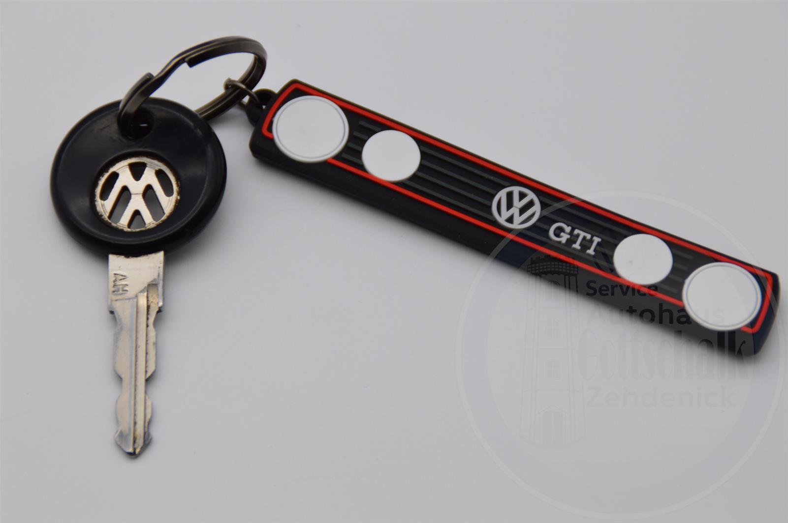 Schlüsselanhänger VW Kühlergrill GTI, 98x20mm, PVC, Original VW