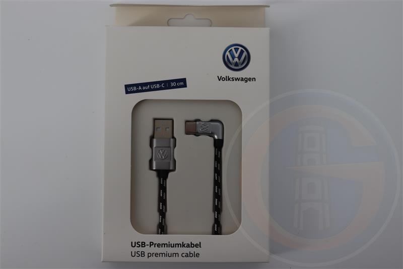 Original Volkswagen USB A auf USB C Premium Kabel 30 cm 000051446AS