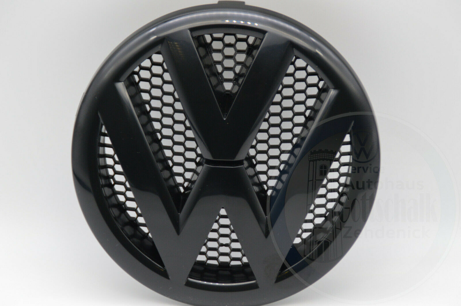 Original VW T5 Facelift T5 GP VW Emblem Kühlergrill Logo Blende schwarz 7E0853601D 041