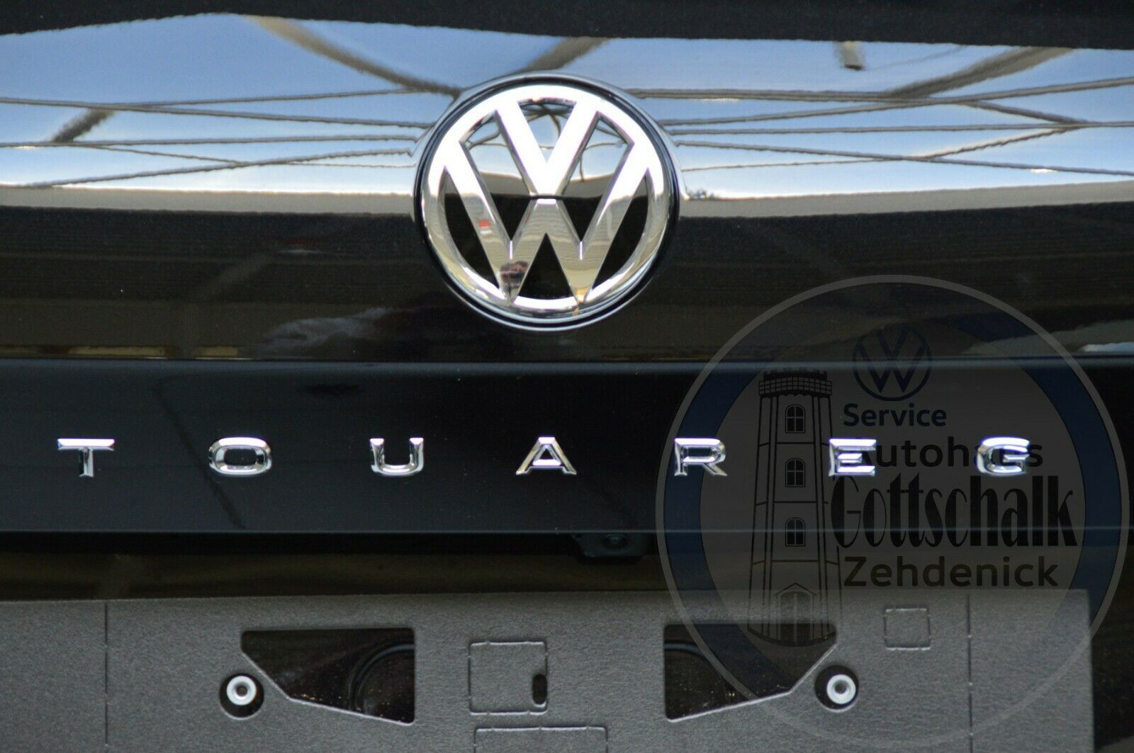 Orig VW TOUAREG CR7 Schriftzug Heck Emblem chrom Logo Heckklappe 760853687A 2ZZ