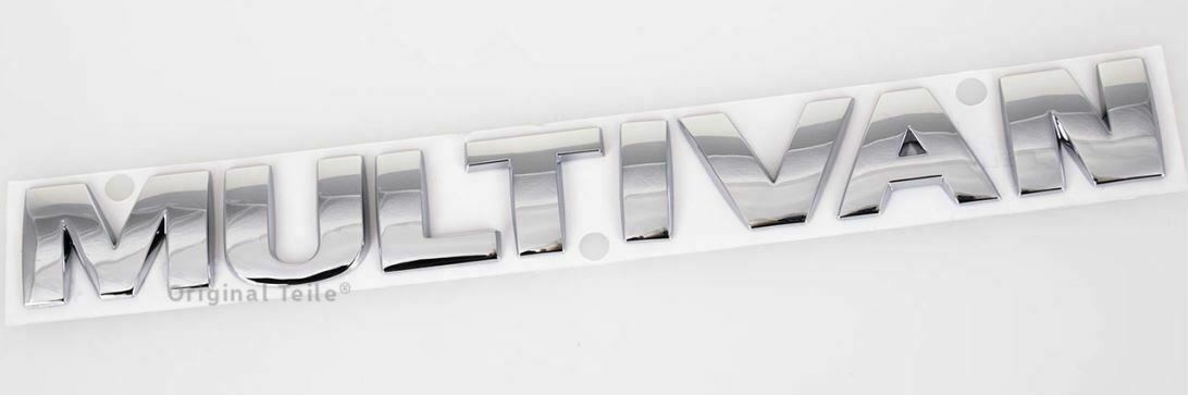 Original VW T5 MULTIVAN Schriftzug Heck Emblem chrom Logo Heckklappe 7H5853687 739