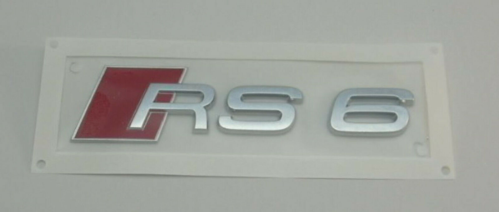 Orig Audi RS6 Schriftzug Heck Emblem chrom Logo Heckklappe 4B0853740 2ZZ