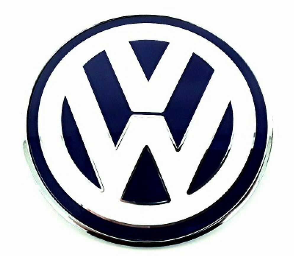 Original VW New Beetle VW Emblem Motorhaube Logo Blende blau weiß 1C0853617 39A
