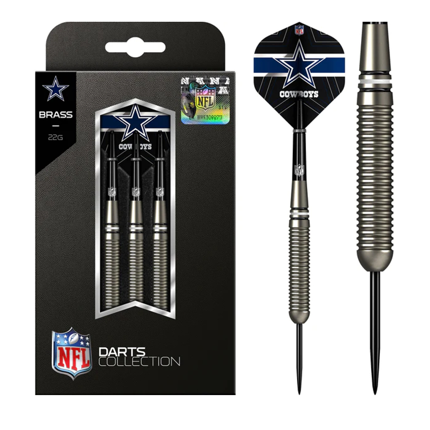NFL Darts Dallas Cowboys Brass Steeldart 22g