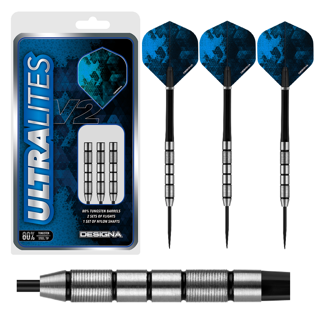 Designa Darts - Ultralite V2 M1 Twin Micro Grip - Steeldart