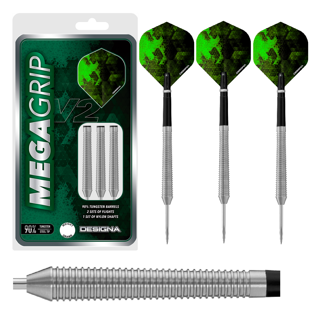 Designa Darts - Mega Grip V2 M4 - Steeldart