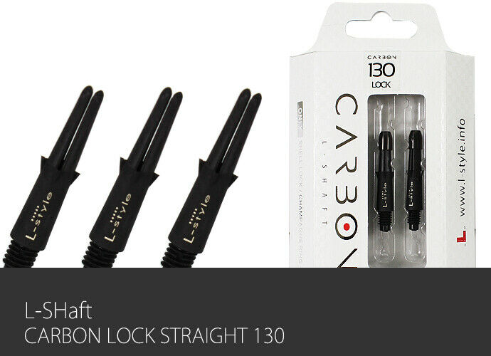L-Style Shaft - Carbon Lock Straight 130 - Black - Extra Short 26mm