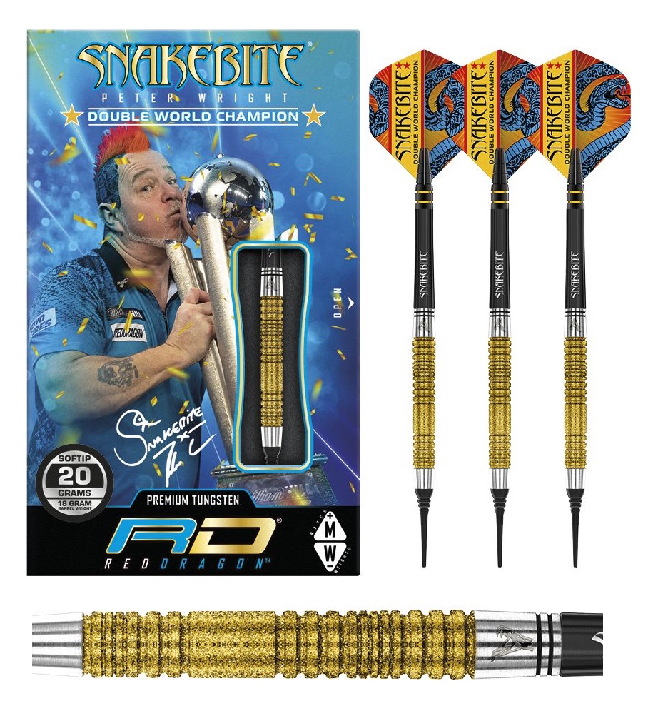 Red Dragon Peter Wright Double World Champion SE Gold Plus - Softdart 20g