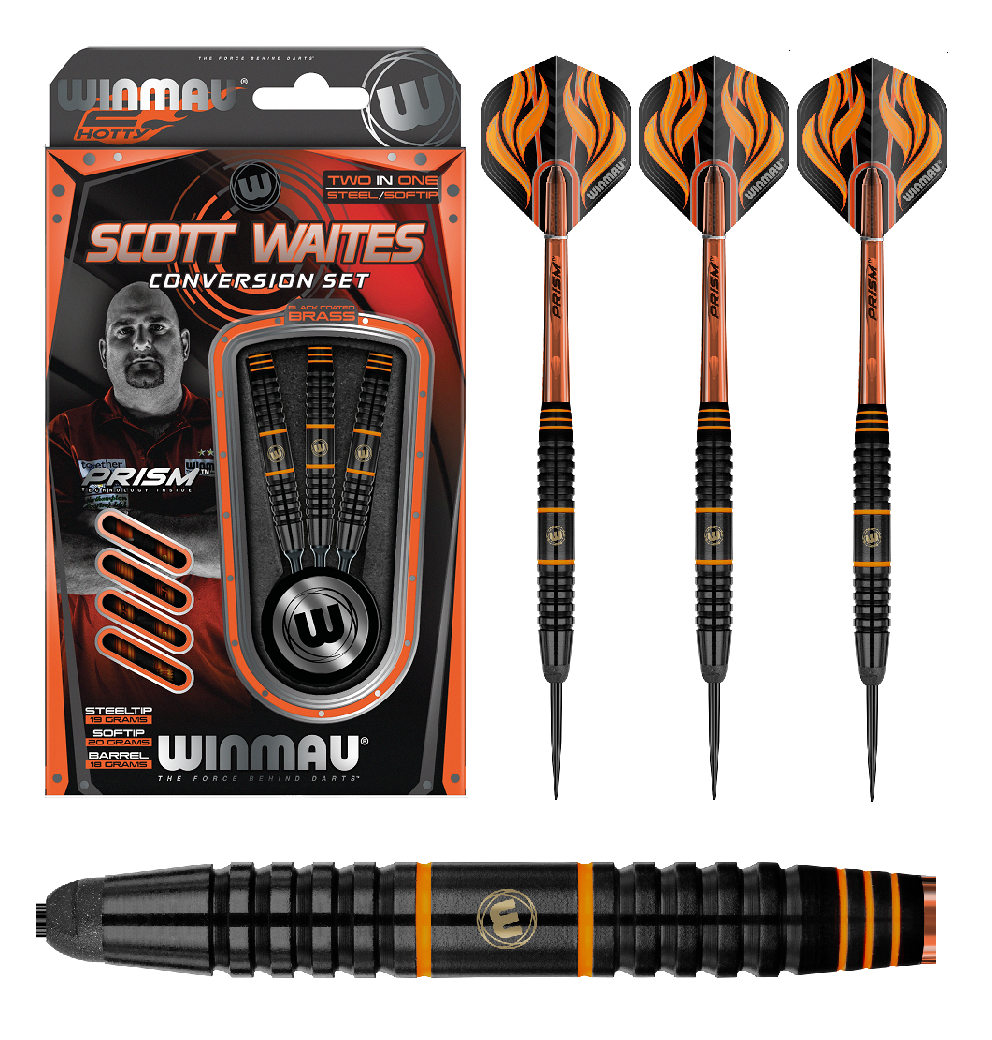 Winmau Darts - Scott Waites Conversion Set - Steeldart - Softdart 19g/20g