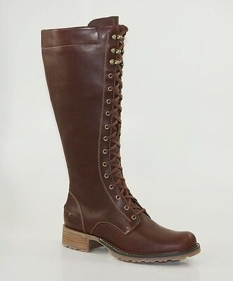 Sebago Saranac Tall Lace Waterproof Boots Schnürstiefel Damen Stiefel B43180