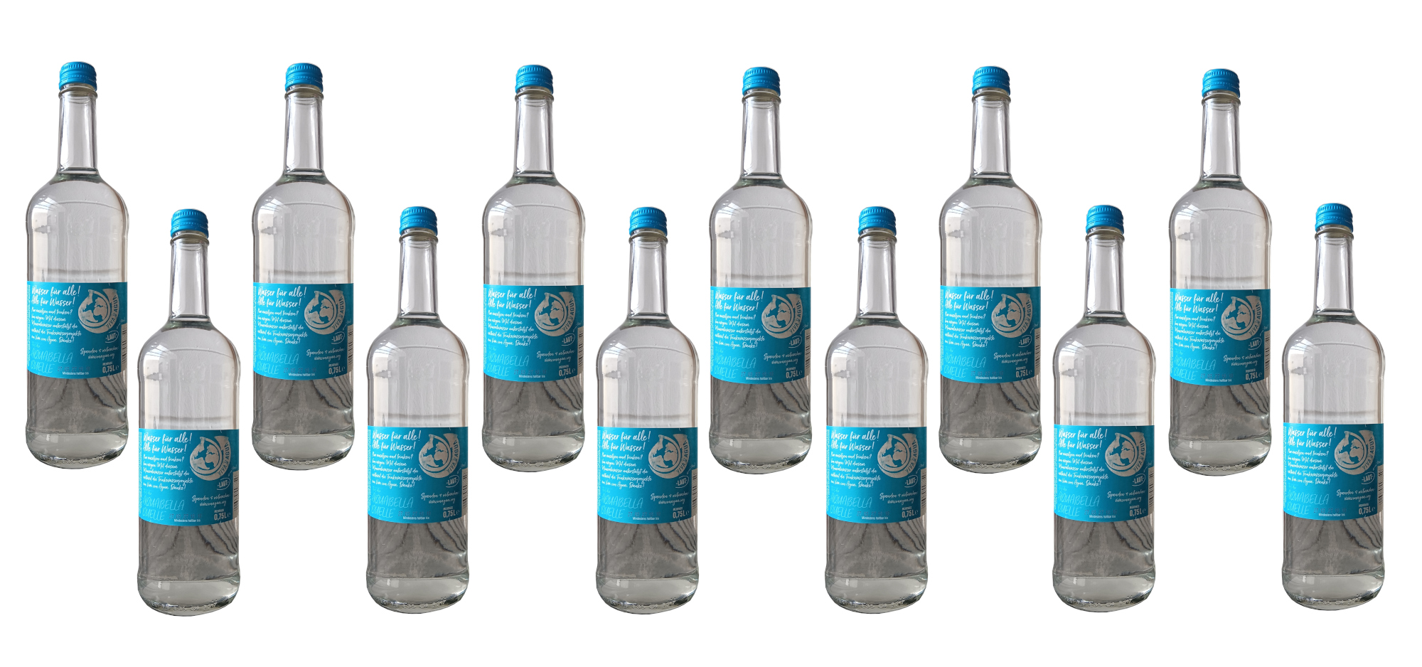 Viva con Aqua laut 0,75l Glasflasche mit MHD