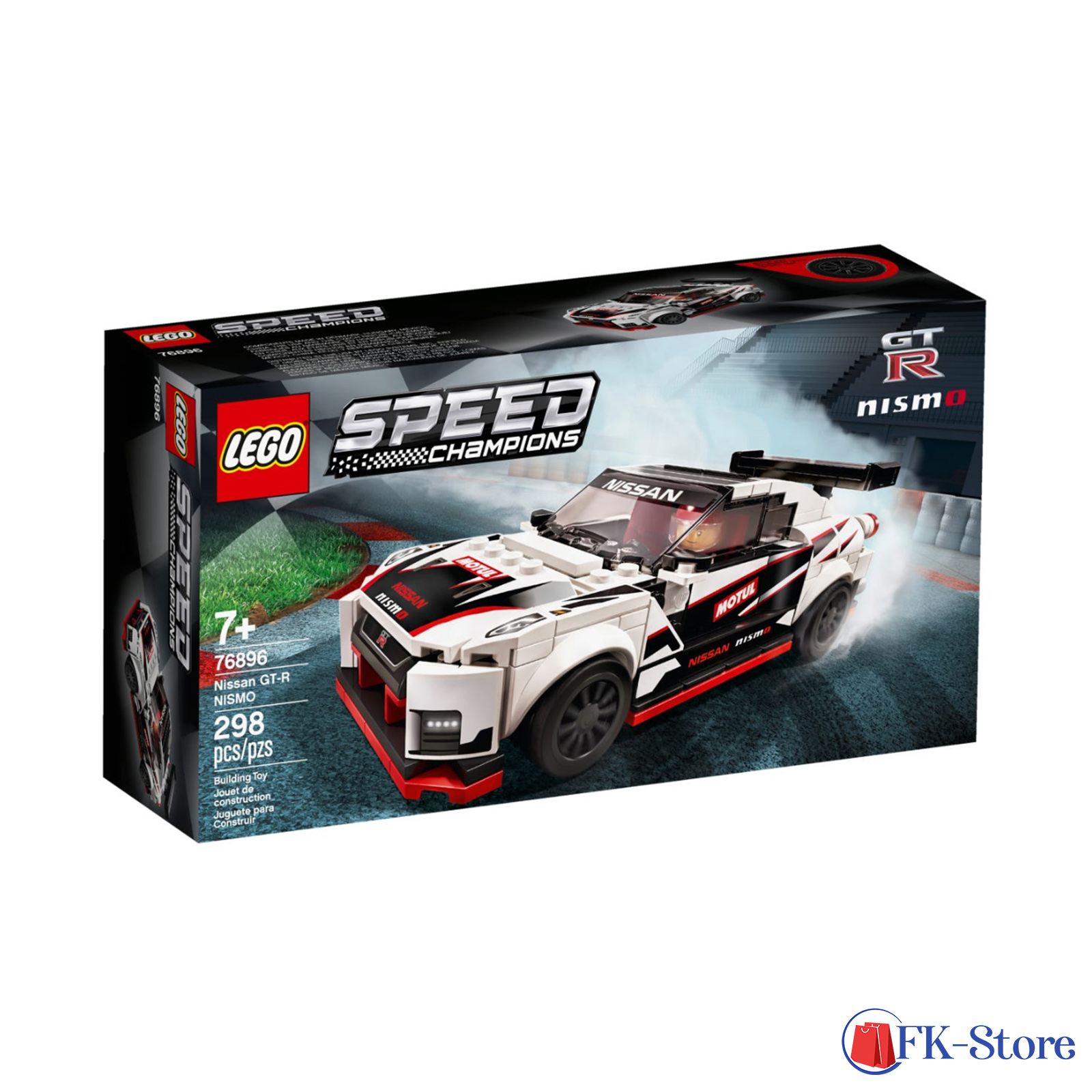 Lego 76896 Speed Champions Nissan Auto GT-R Nismo Rennwagen Spielzeug Geschenk