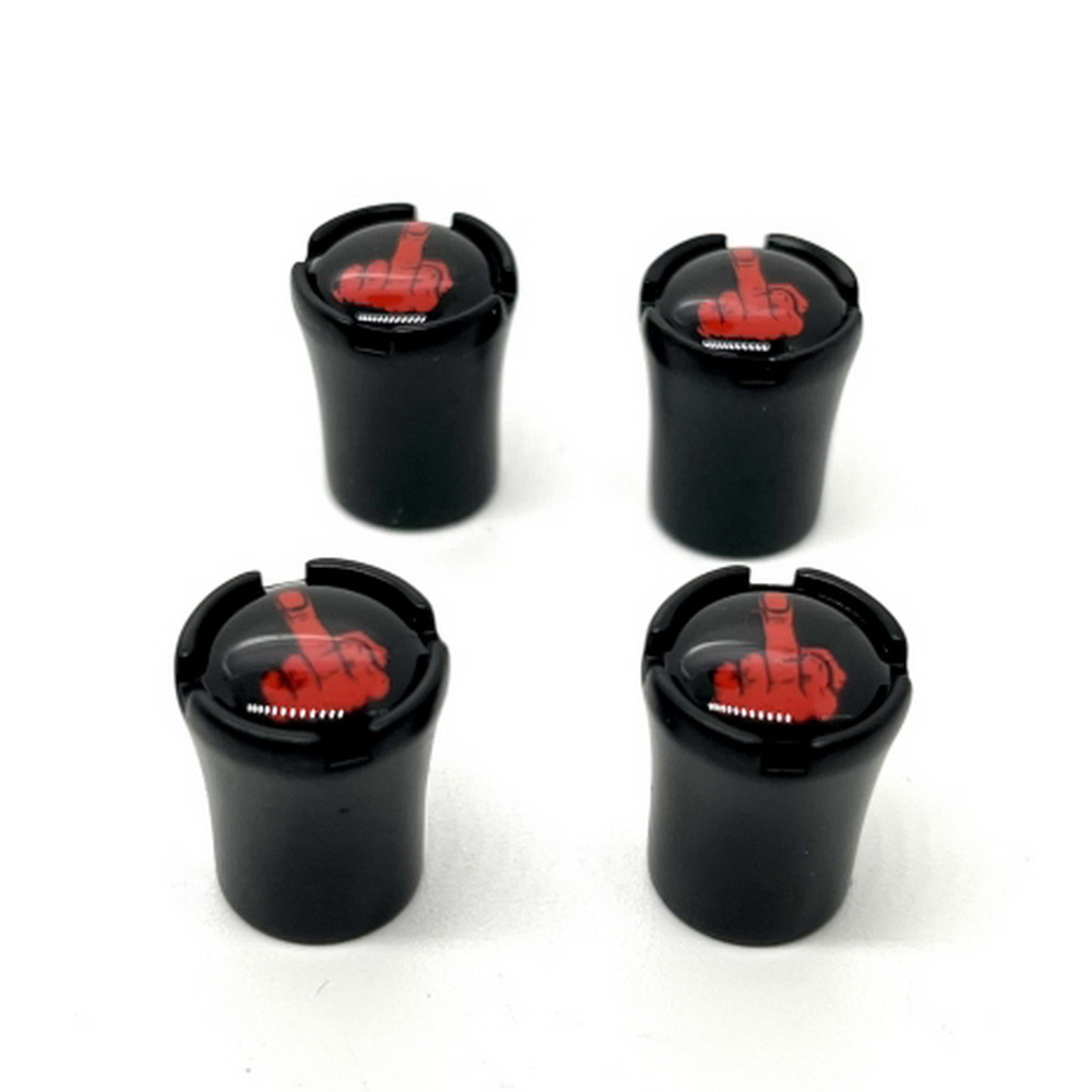 4 x Ventilkappen Zink Auto Motorrad Universal Staubdicht Abdeckung WTF.