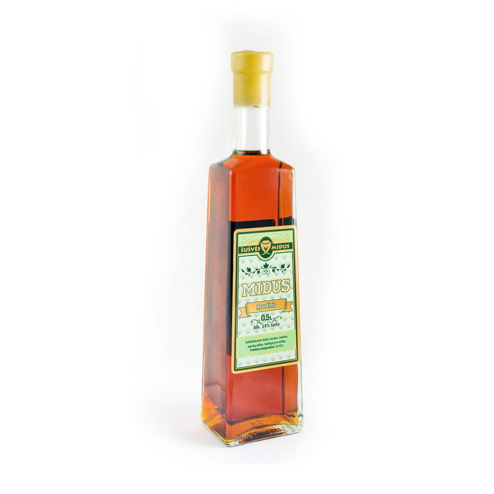 Gurkenmet Honigwein Met 0,5 L | 14 vol. % | Met aus Litauen Mead Gurken