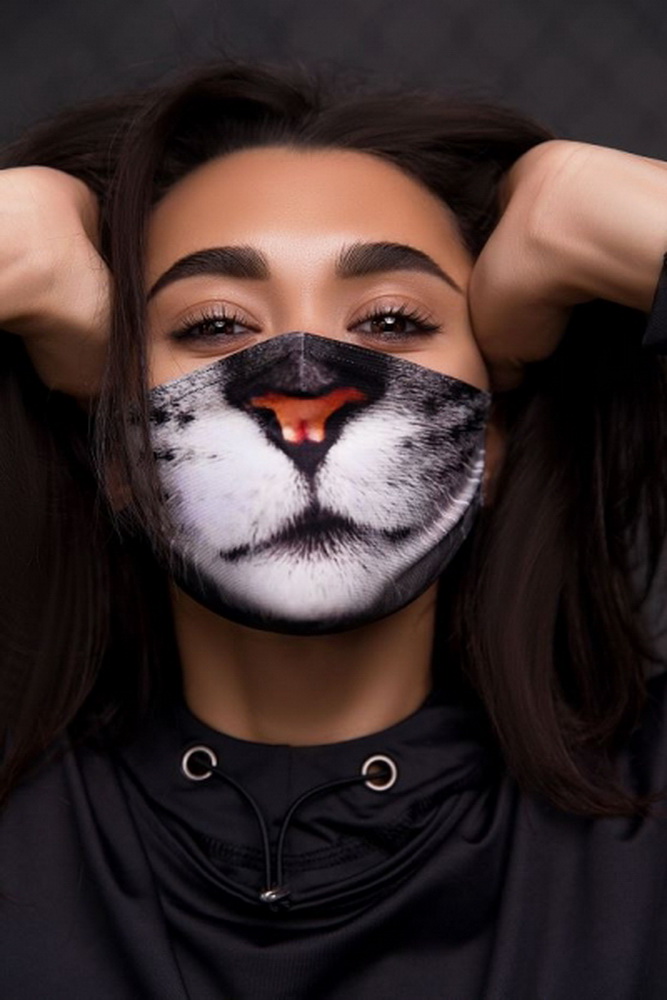 Maske Gesichtsmaske Katze Gesicht HALLOWEEN Katzen Frau