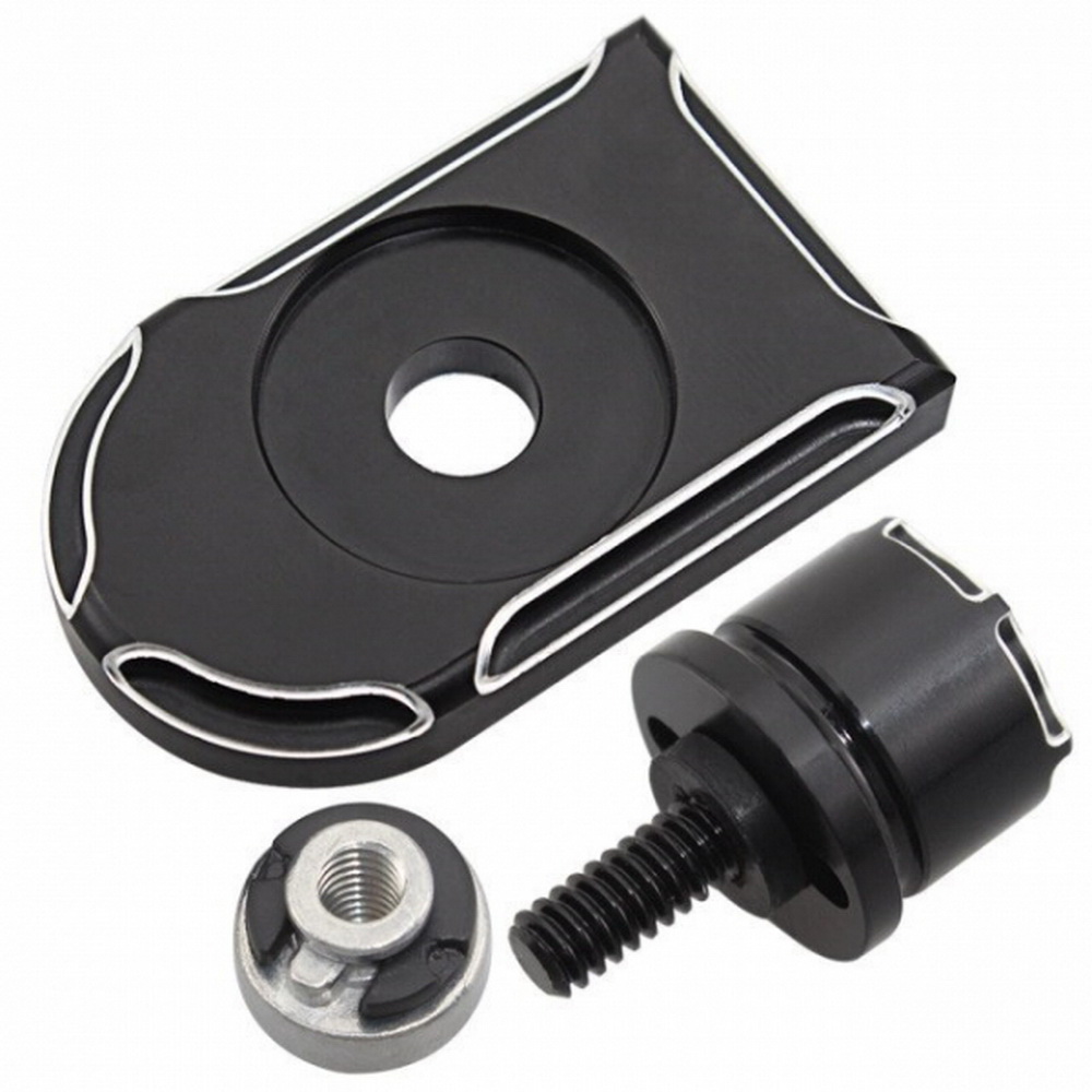 Sitzbank Schraube Abdeckung Mutter Ornament Schwarz 1/4" 6 mm für Harley ab 1997