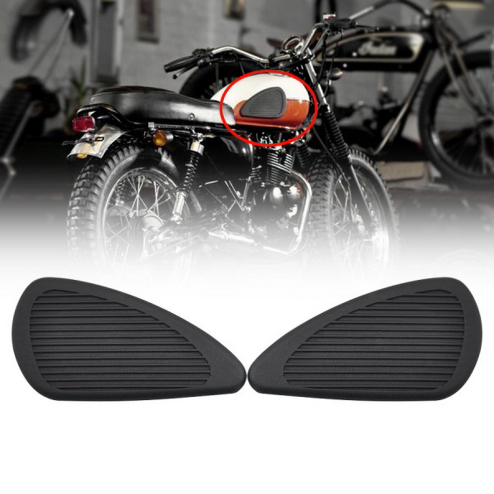Motorrad Tankaufkleber Tankpad schwarz Für Harley Cafe Racer Classic Universal