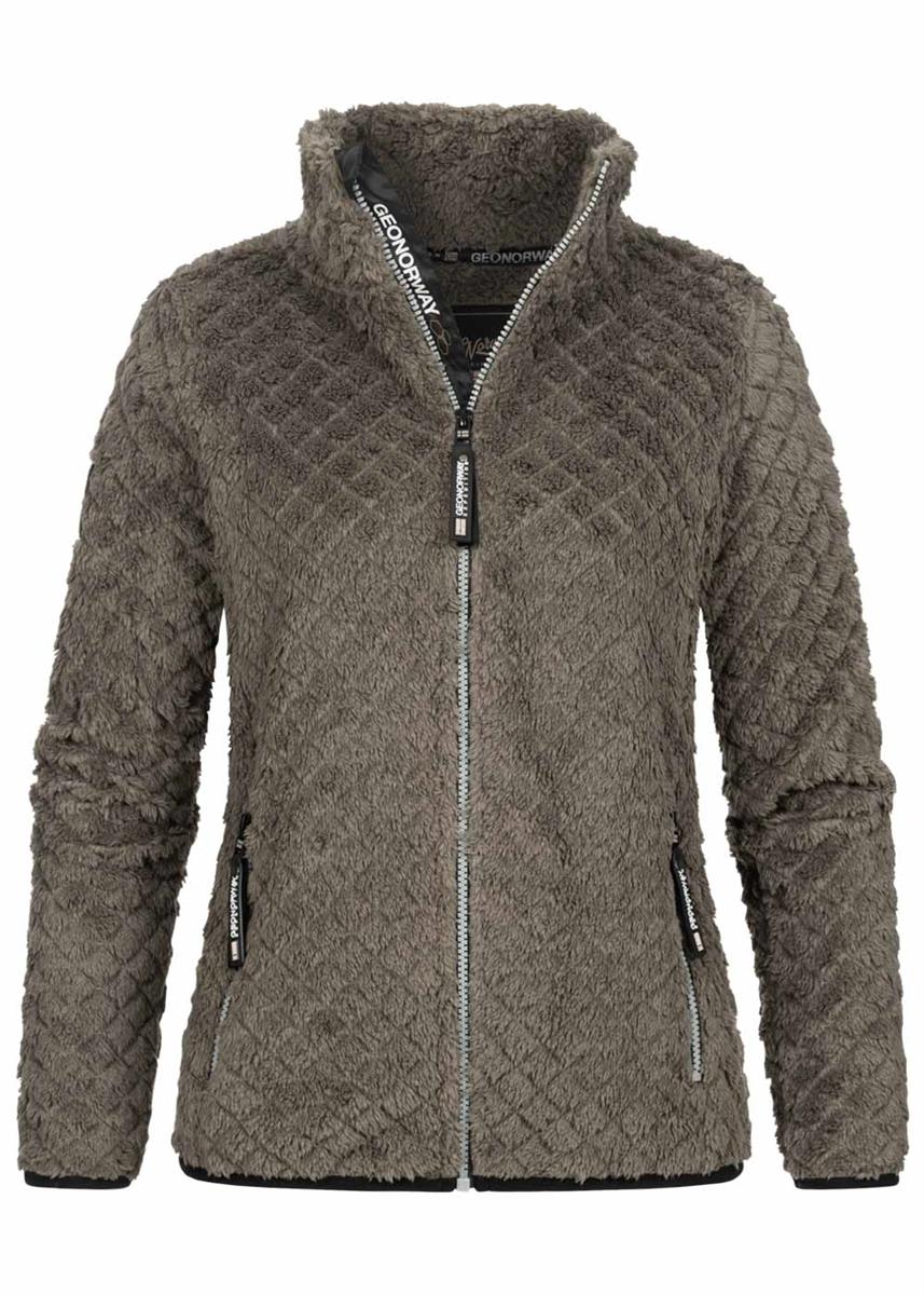 Giacca In Pile Geo Norway Donna Con Zip E Logo A Diamante – Calda, Comoda E Alla Moda