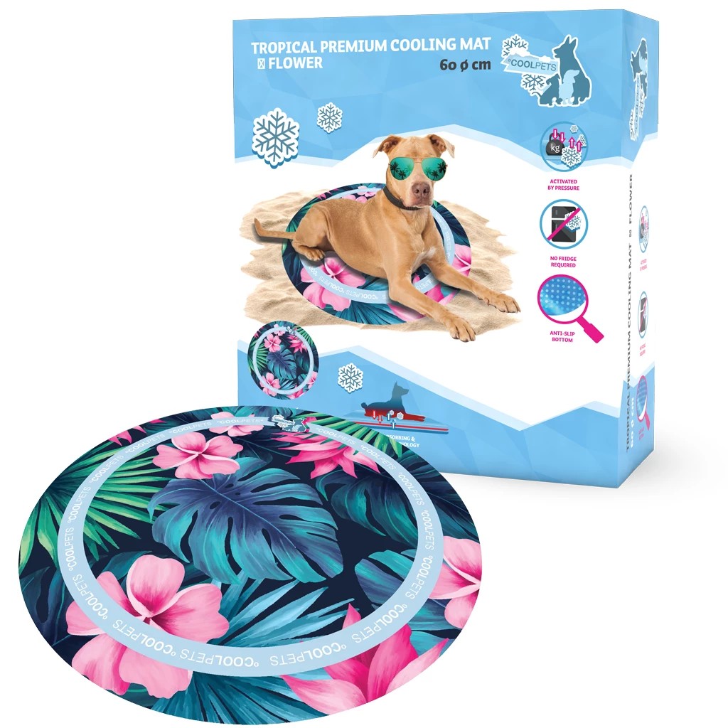 °COOLPETS Premium Cooling Kühlmatte verhindert die Überhitzung Ihres Haustieres Flower