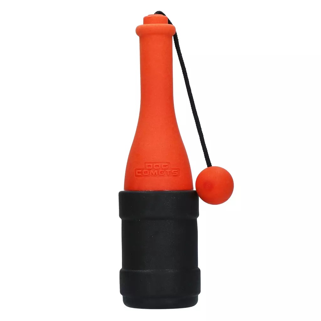 Dog Comets Bobber Apportierspielzeug - Wasserspielzeug für Hunde schwimmt Orange
